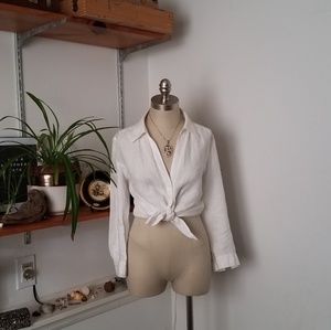 Talbots 100% Pure Irish Linen Blouse